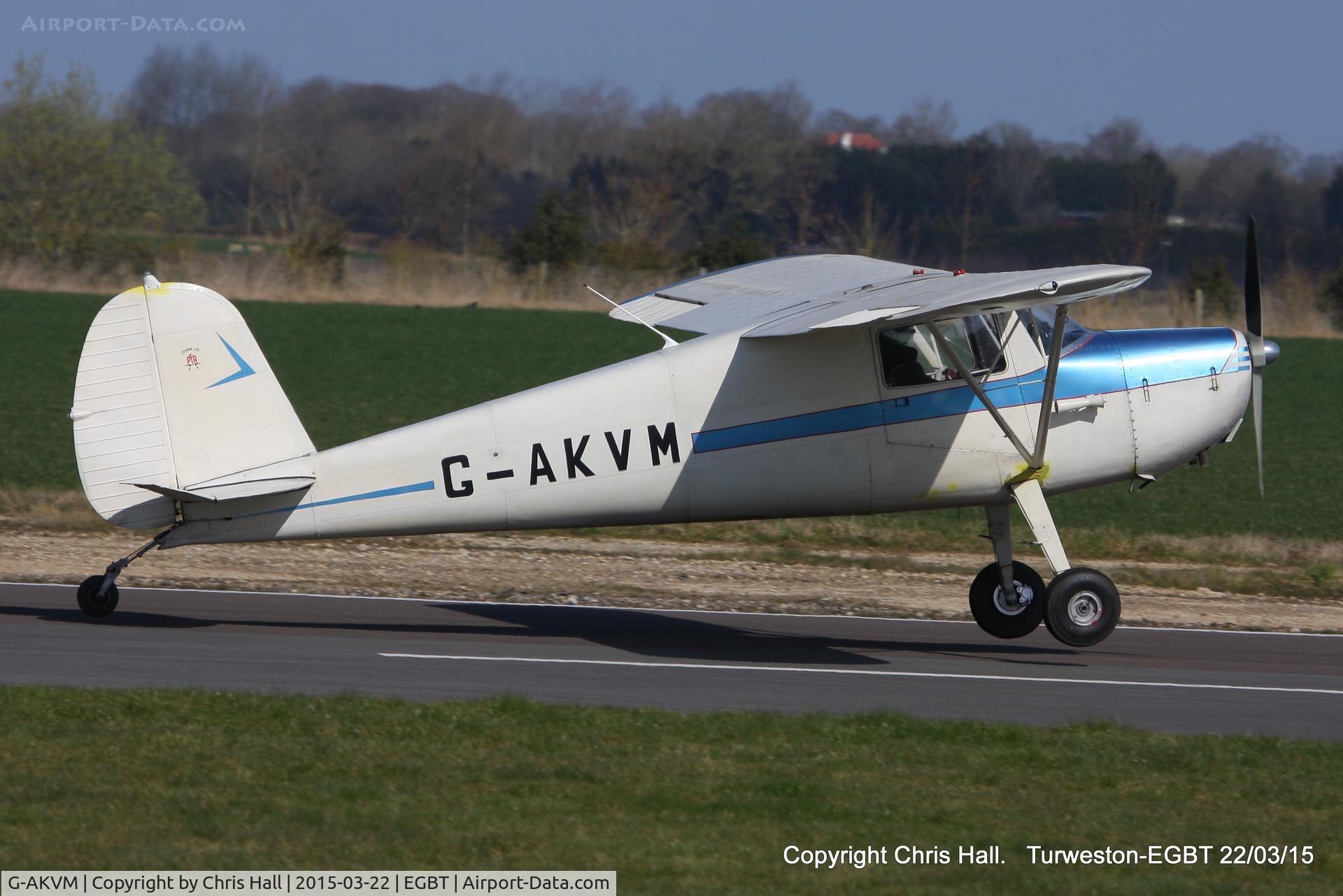 G-AKVM, 1947 Cessna 120 C/N 13431, at the Vintage Aircraft Club spring rally