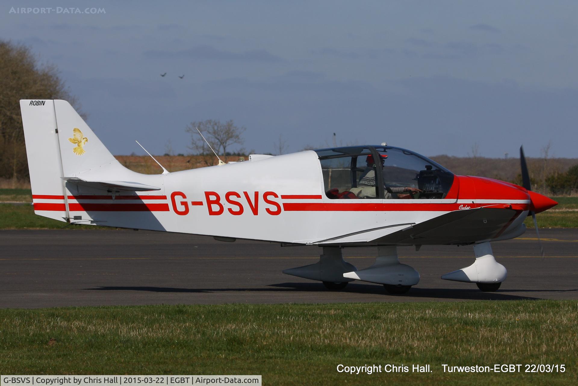 G-BSVS, 1990 Robin DR-400-100 Cadet Cadet C/N 2017, at the Vintage Aircraft Club spring rally