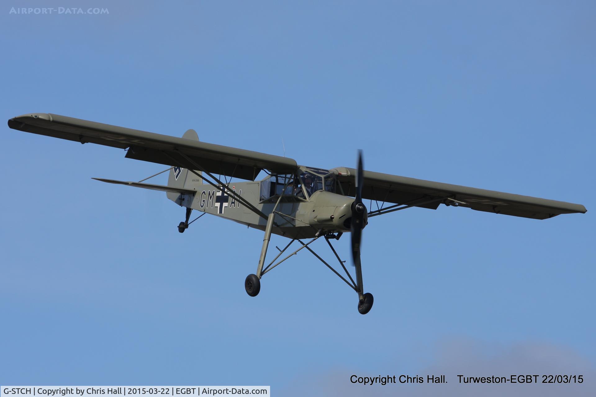 G-STCH, 1942 Fieseler Fi-156A-1 Storch C/N 2088, at the Vintage Aircraft Club spring rally