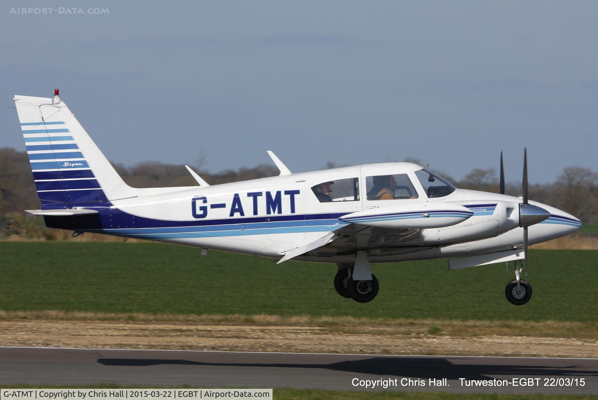G-ATMT, 1964 Piper PA-30-160 Twin Comanche Twin Comanche C/N 30-439, at the Vintage Aircraft Club spring rally