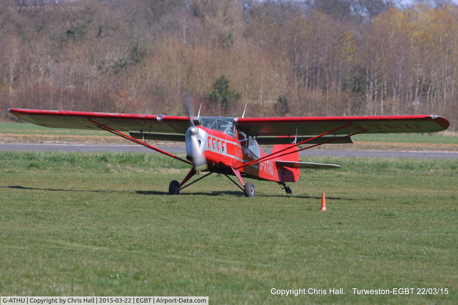 G-ATHU, 1945 Beagle A-61 Terrier C/N AUS/127/FM, at the Vintage Aircraft Club spring rally