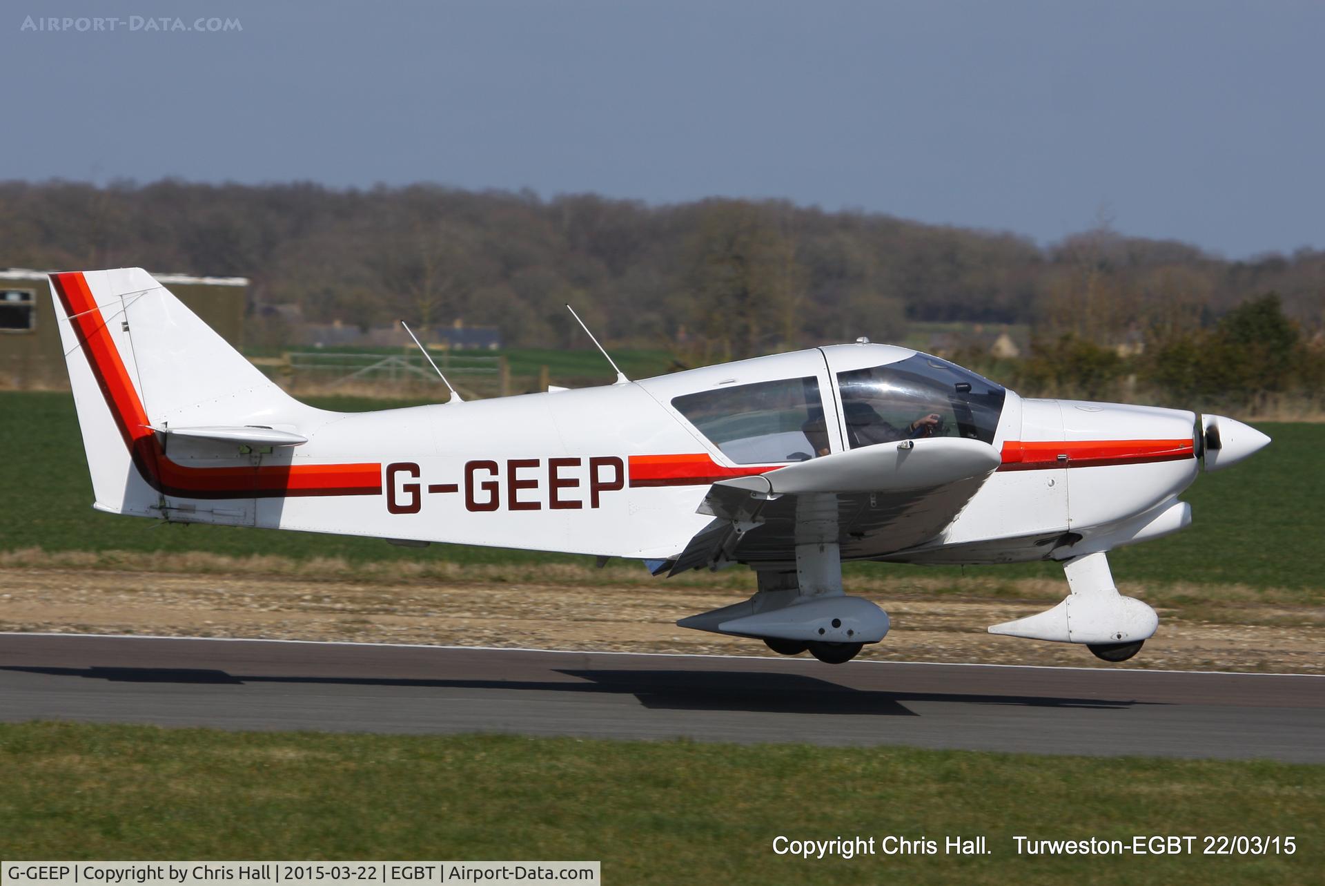 G-GEEP, 1980 Robin R-1180TD Aiglon C/N 266, at the Vintage Aircraft Club spring rally