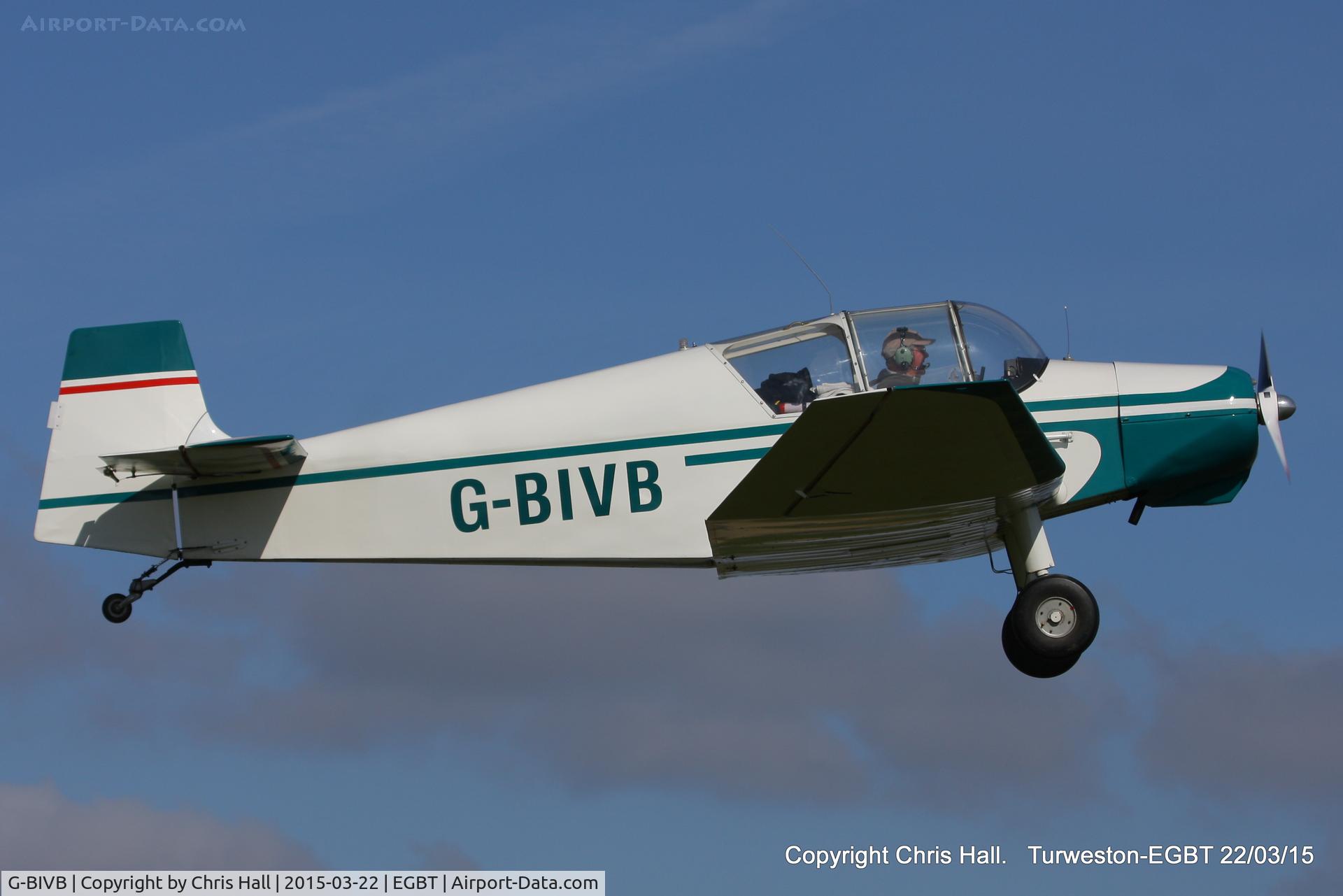 G-BIVB, 1960 Jodel D-112 C/N 1009, at the Vintage Aircraft Club spring rally