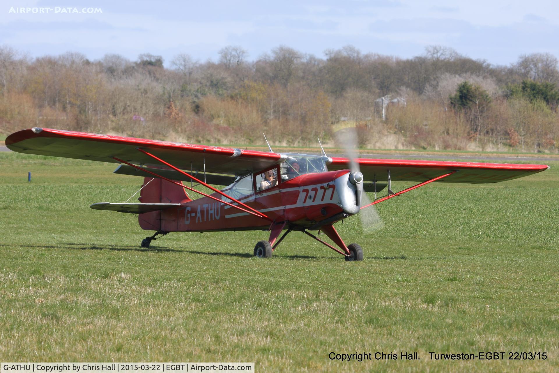 G-ATHU, 1945 Beagle A-61 Terrier C/N AUS/127/FM, at the Vintage Aircraft Club spring rally