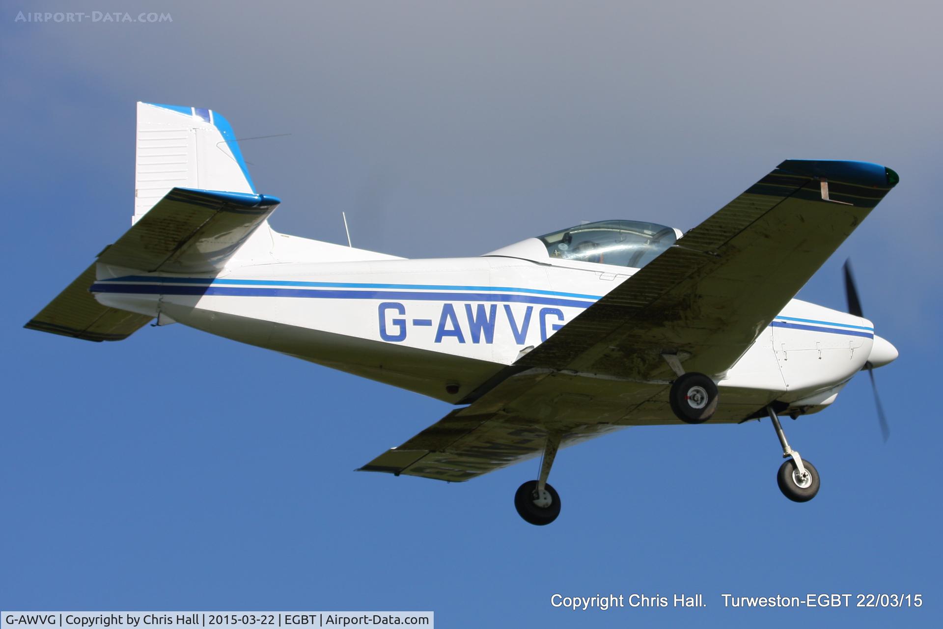 G-AWVG, 1969 AESL Glos-Airtourer 115/T2 C/N 513, at the Vintage Aircraft Club spring rally