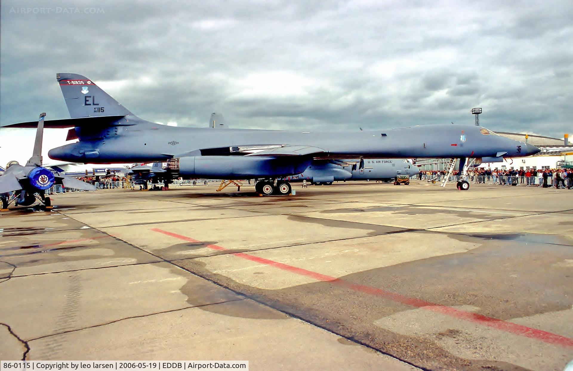86-0115, 1986 Rockwell B-1B Lancer C/N 75, Berlin Air Show 19.5.06
