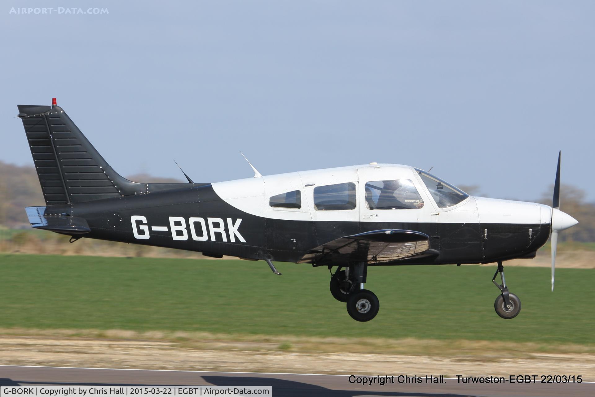 G-BORK, 1981 Piper PA-28-161 Cherokee Warrior II C/N 28-8116095, at the Vintage Aircraft Club spring rally
