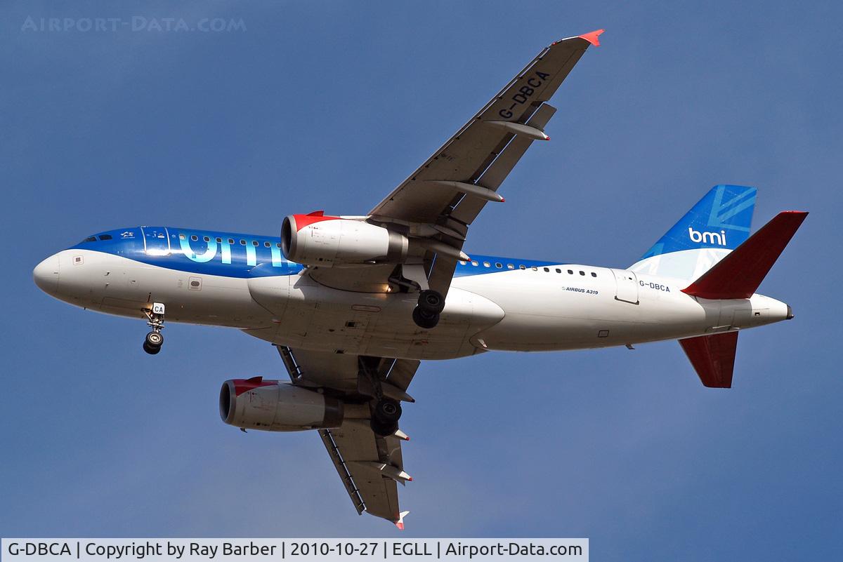 G-DBCA, 2004 Airbus A319-131 C/N 2098, Airbus A319-131 [2098] (bmi British Midland) Home~G 27/10/2010. On approach 27R.