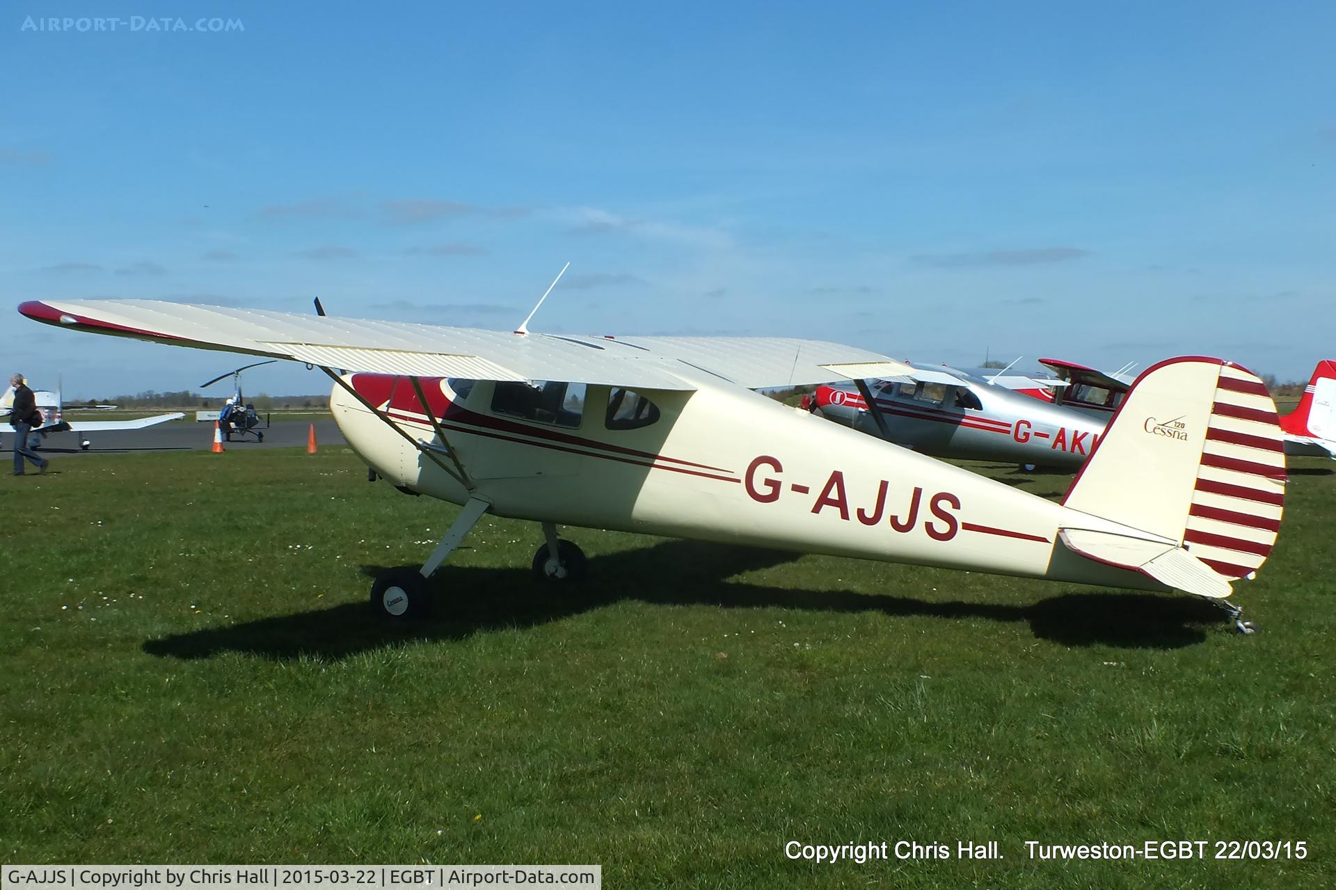 G-AJJS, 1947 Cessna 120 C/N 13047, at the Vintage Aircraft Club spring rally