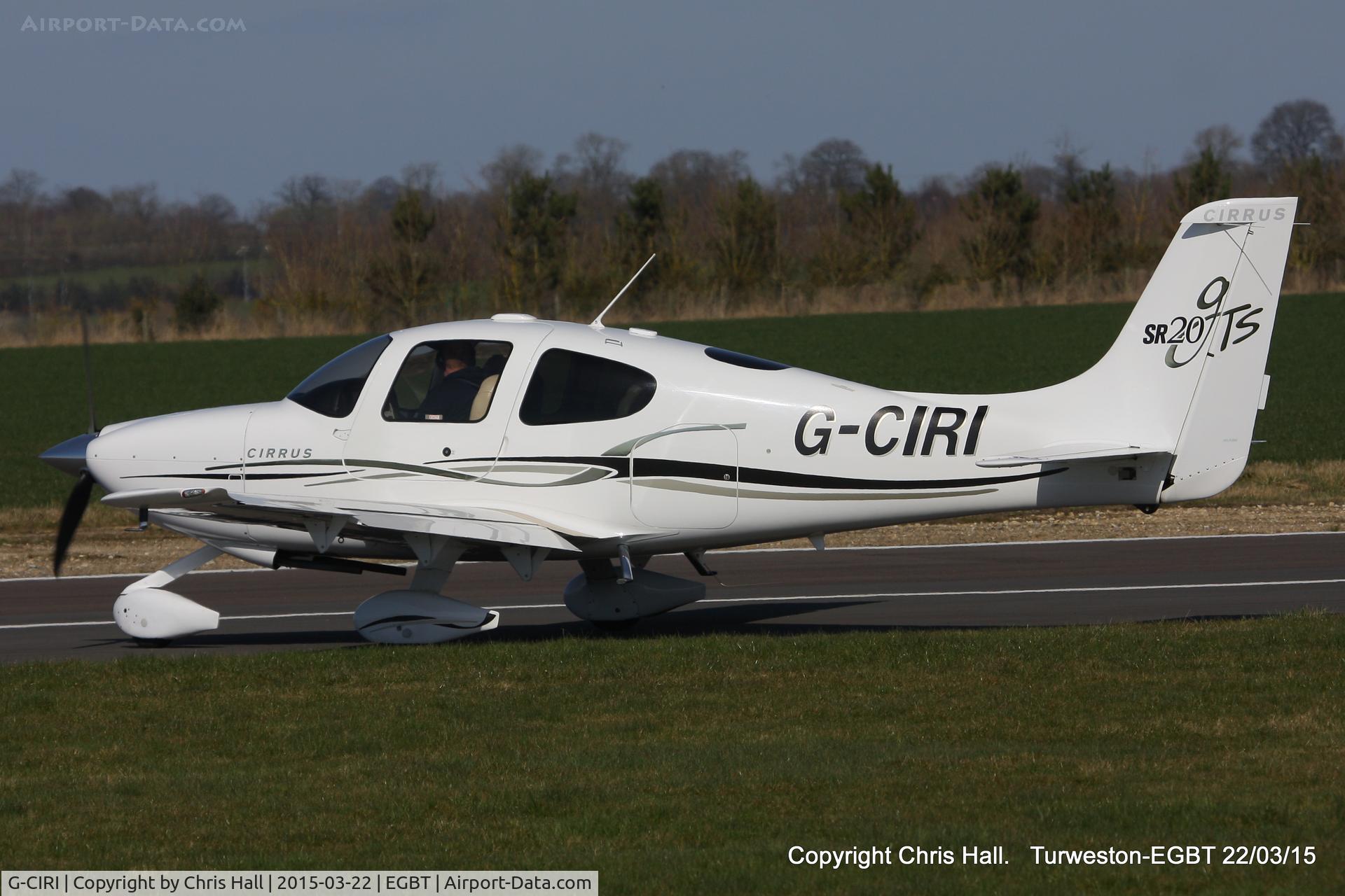 G-CIRI, 2007 Cirrus SR20 C/N 1791, at the Vintage Aircraft Club spring rally