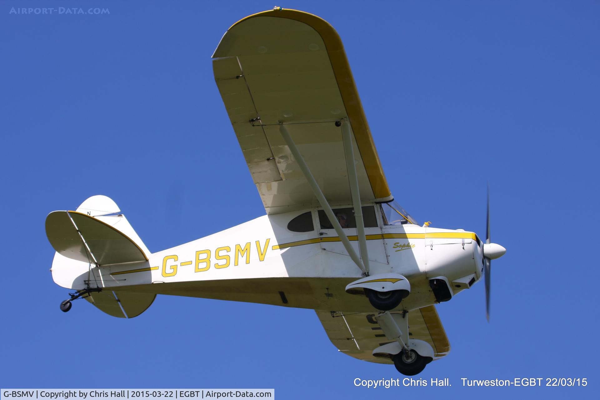 G-BSMV, 1948 Piper PA-17 Vagabond C/N 17-94, at the Vintage Aircraft Club spring rally