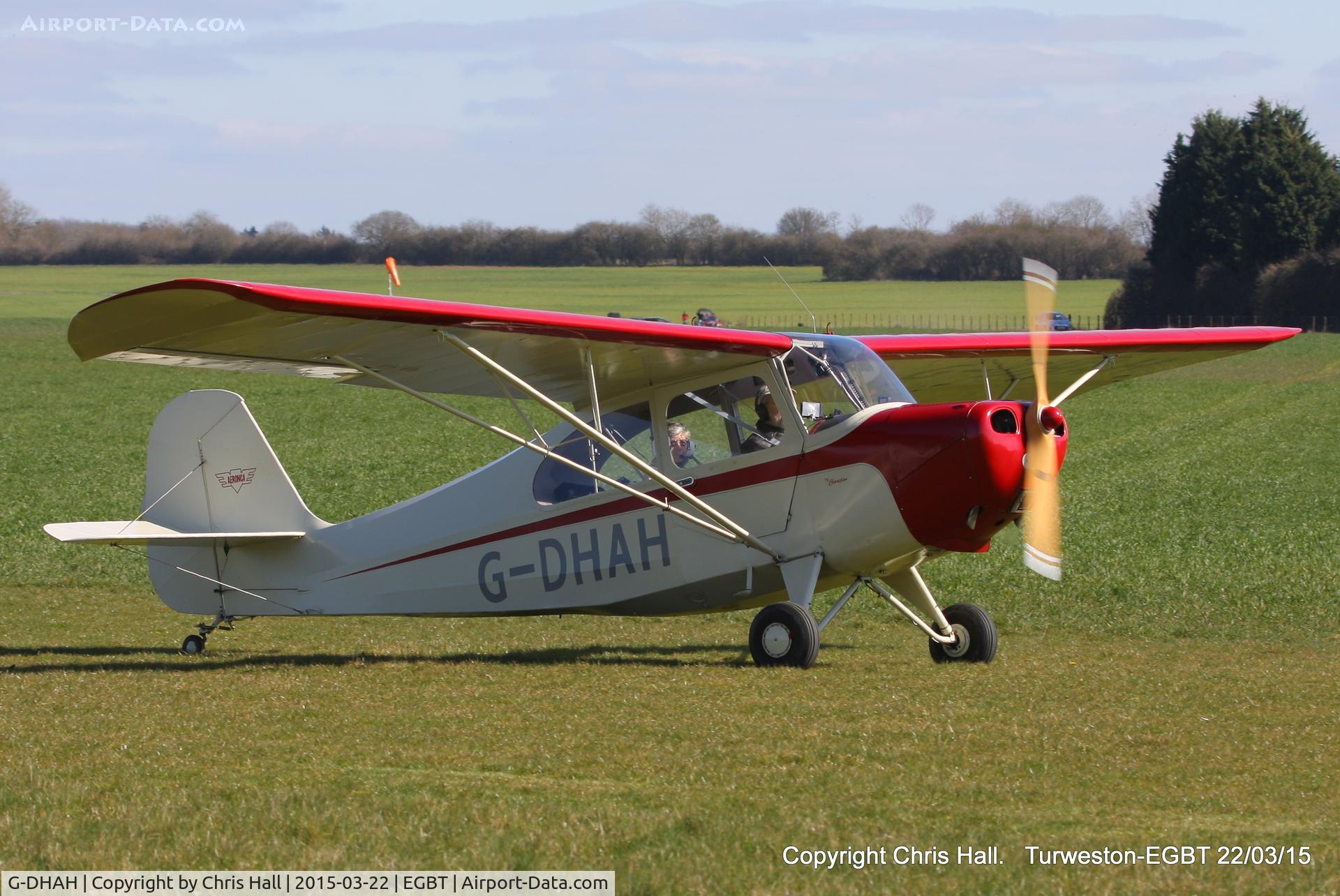 G-DHAH, 1946 Aeronca 7AC Champion C/N 7AC-4185, at the Vintage Aircraft Club spring rally