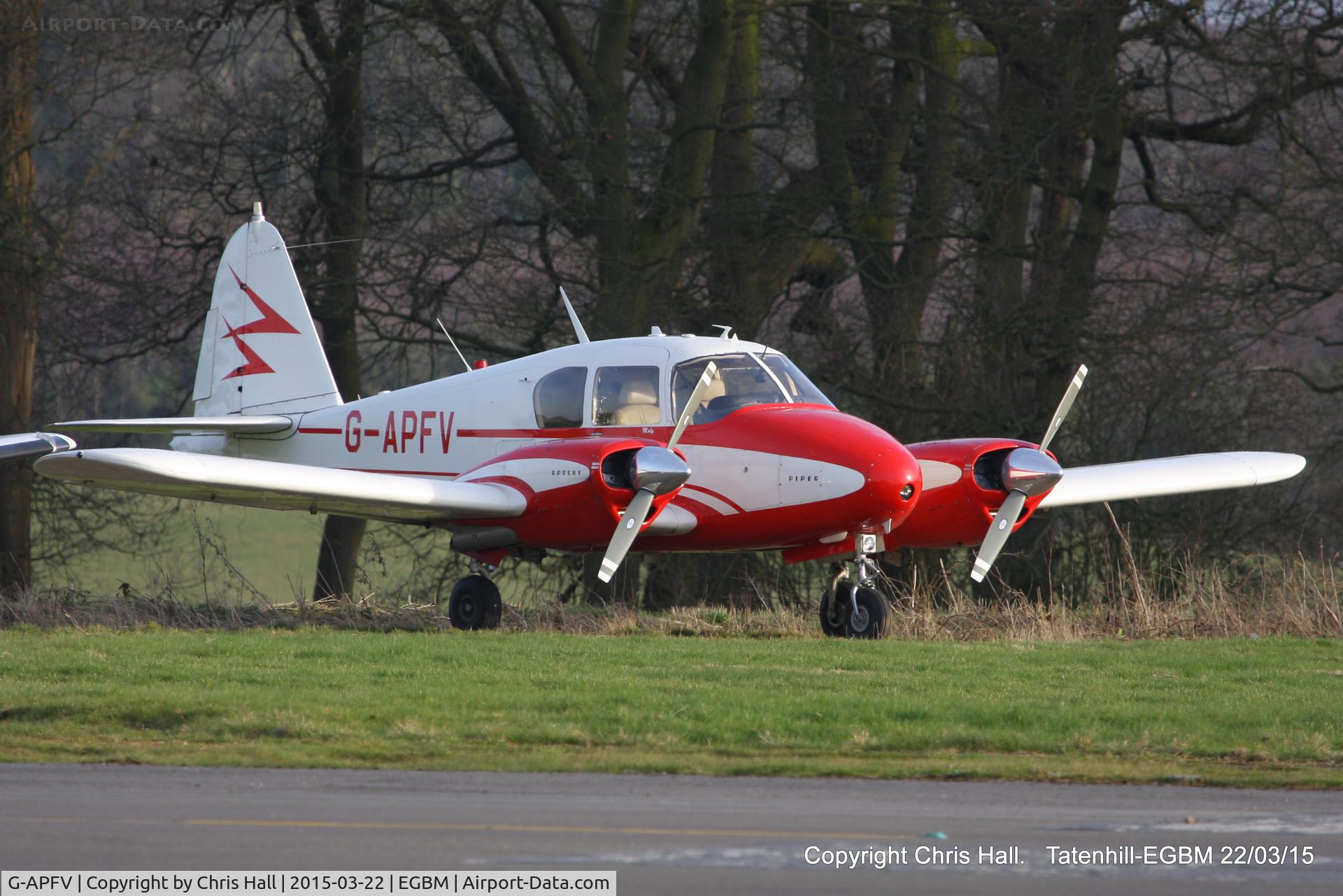 G-APFV, 1959 Piper PA-23-160 Apache C/N 23-1686, privately owned