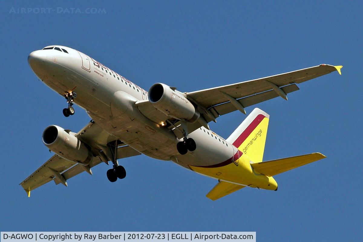 D-AGWO, 2009 Airbus A319-132 C/N 4166, Airbus A319-132 [4166] German Wings) Home~G 23/07/2012