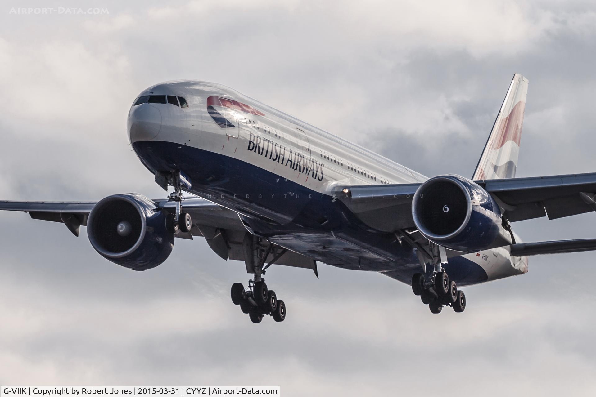 G-VIIK, 1998 Boeing 777-236/ER C/N 28840, Landing 05 at Toronto Pearson