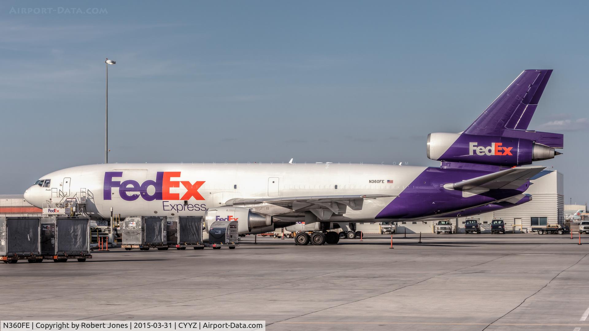 N360FE, 1980 McDonnell Douglas MD-10-10F C/N 46636, Parked on the ramp at Toronto Pearson