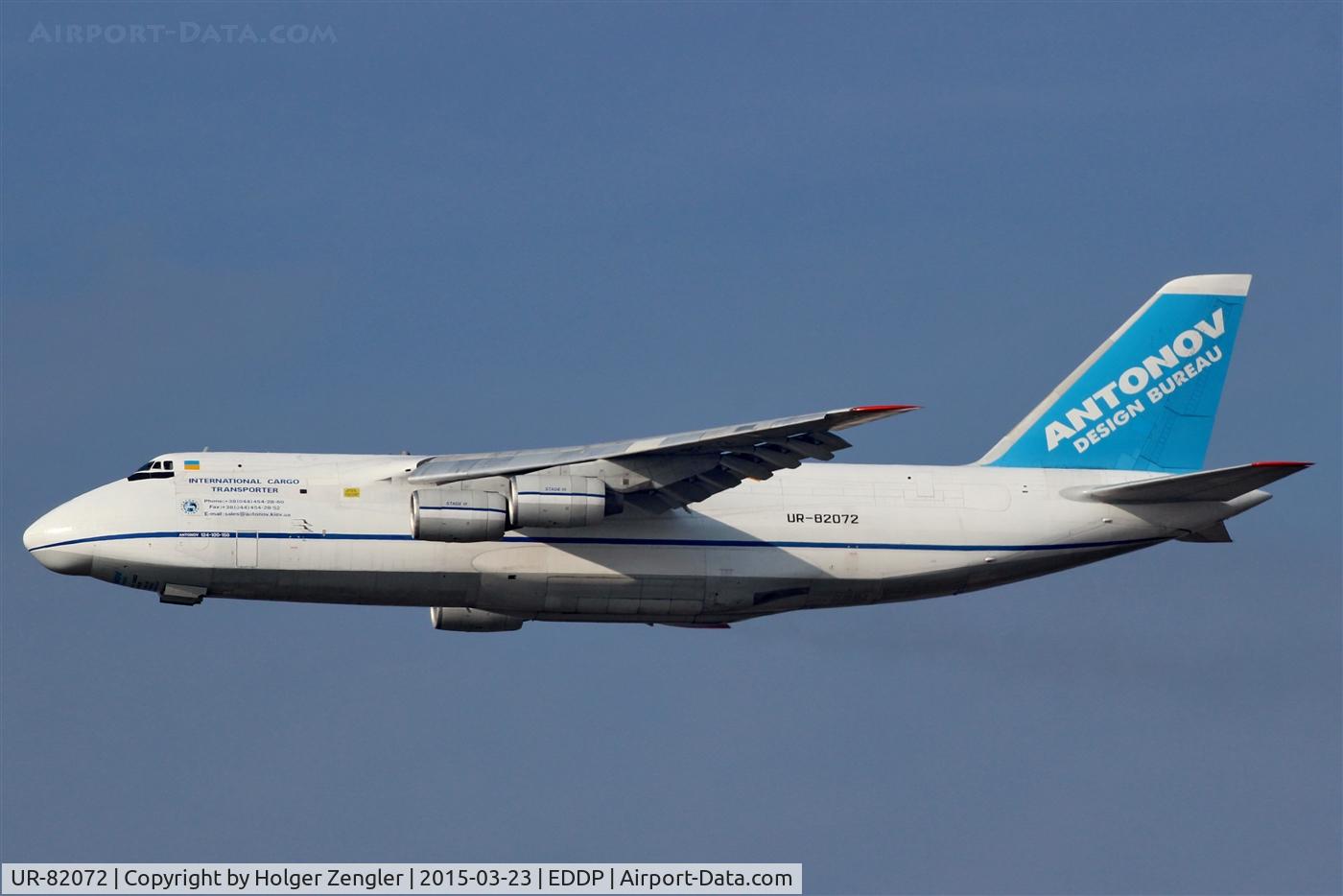 UR-82072, 1993 Antonov An-124-100 Ruslan C/N 9773053359136, Big bird has left LEJ westbound.....