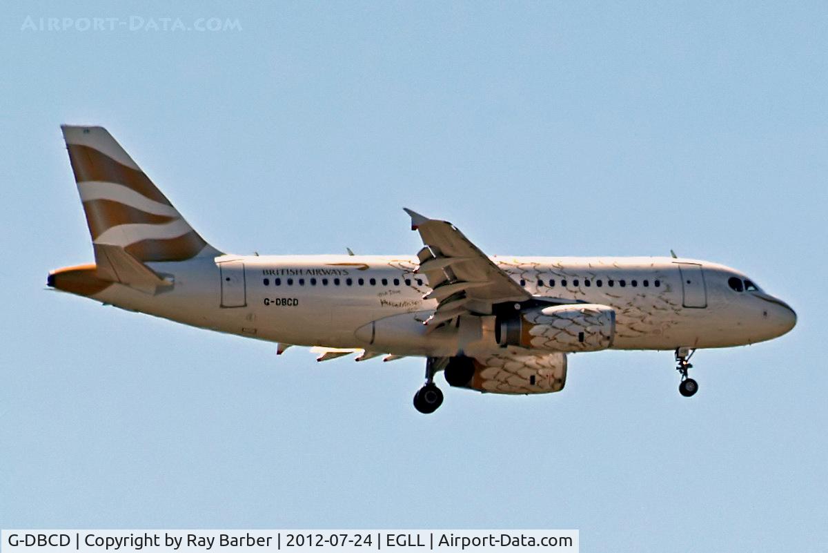 G-DBCD, 2005 Airbus A319-131 C/N 2389, Airbus A319-131 [2389] (British Airways) Home~G 23/07/2012. On approach 27L.