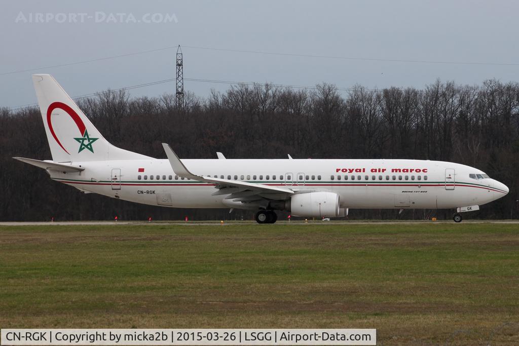 CN-RGK, 2012 Boeing 737-8B6 C/N 33073, Taxiing
