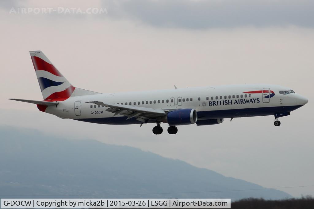 G-DOCW, 1992 Boeing 737-436 C/N 25856, Landing