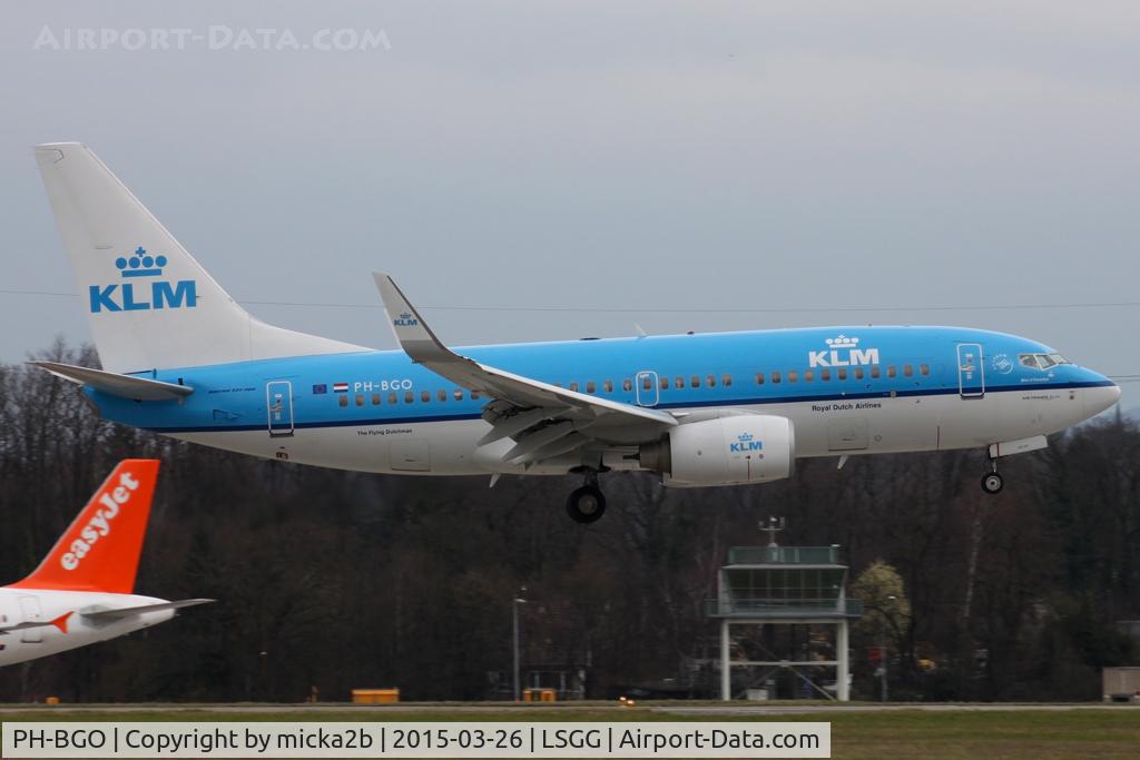 PH-BGO, 2011 Boeing 737-7K2 C/N 38126, Landing