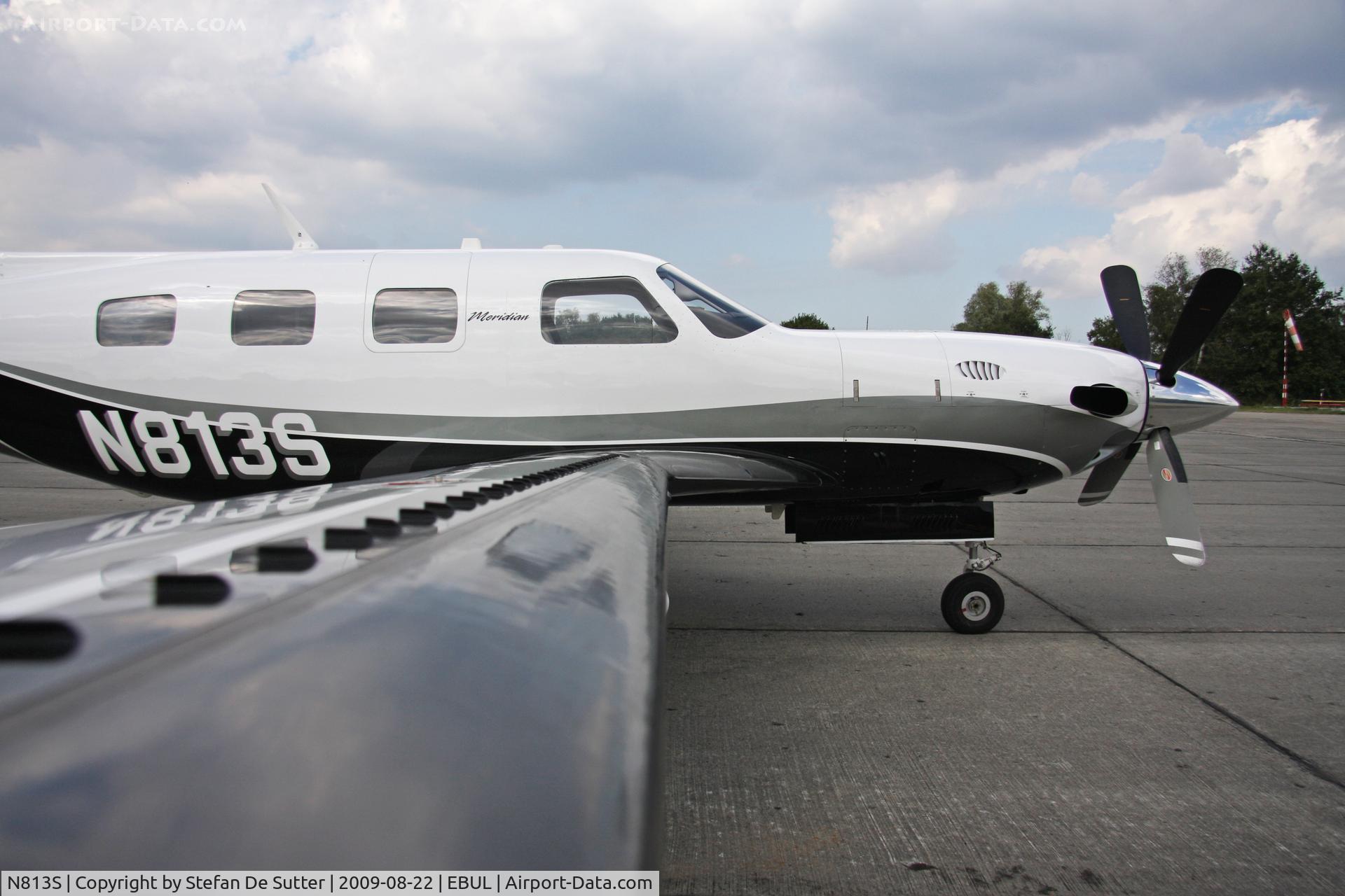 N813S, 2008 Piper PA-46-500TP Meridian C/N 4697363, @ EBUL.