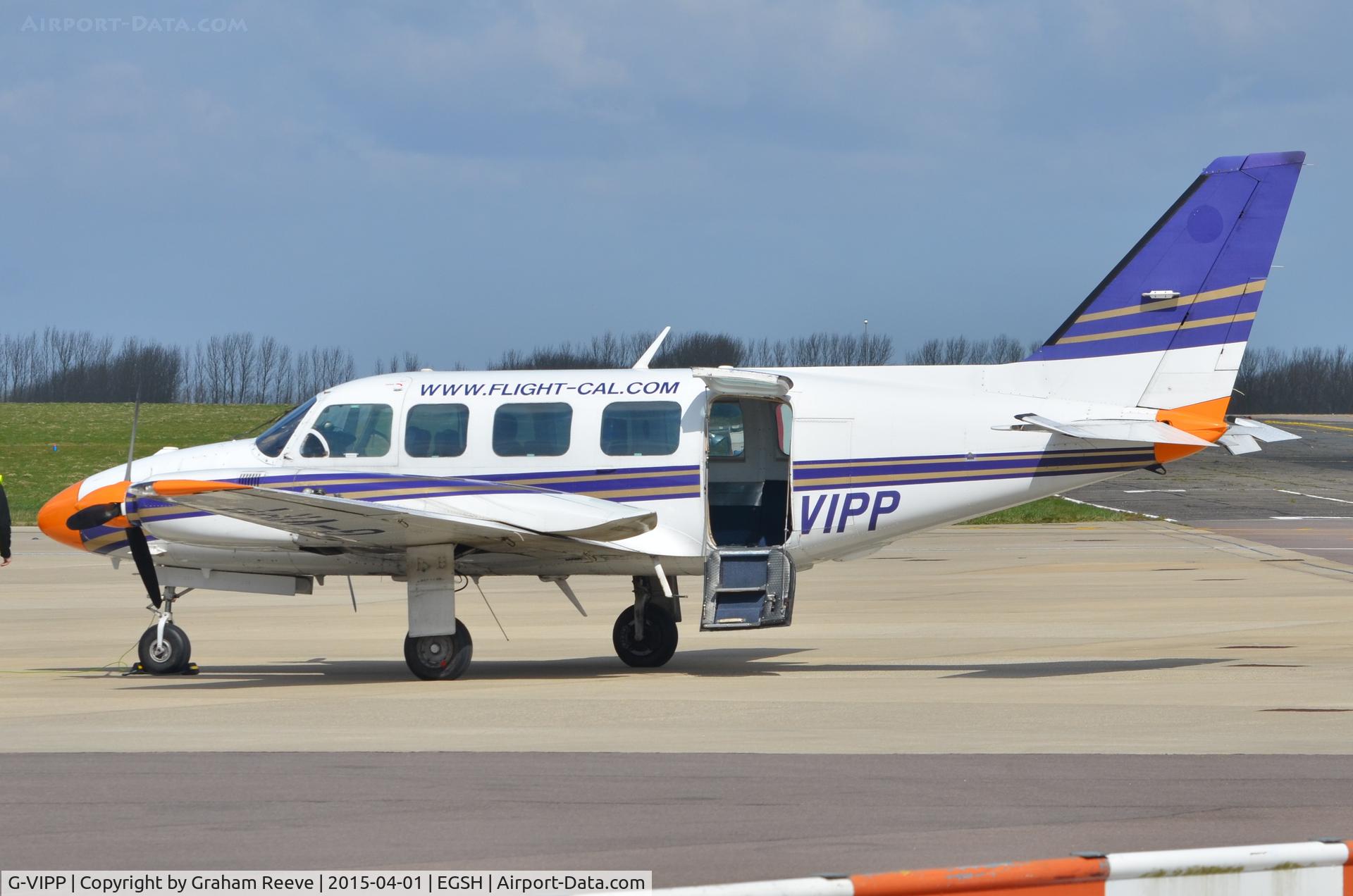 G-VIPP, 1979 Piper PA-31-350 Navajo Chieftain Chieftain C/N 31-7952244, Parked at Norwich.
