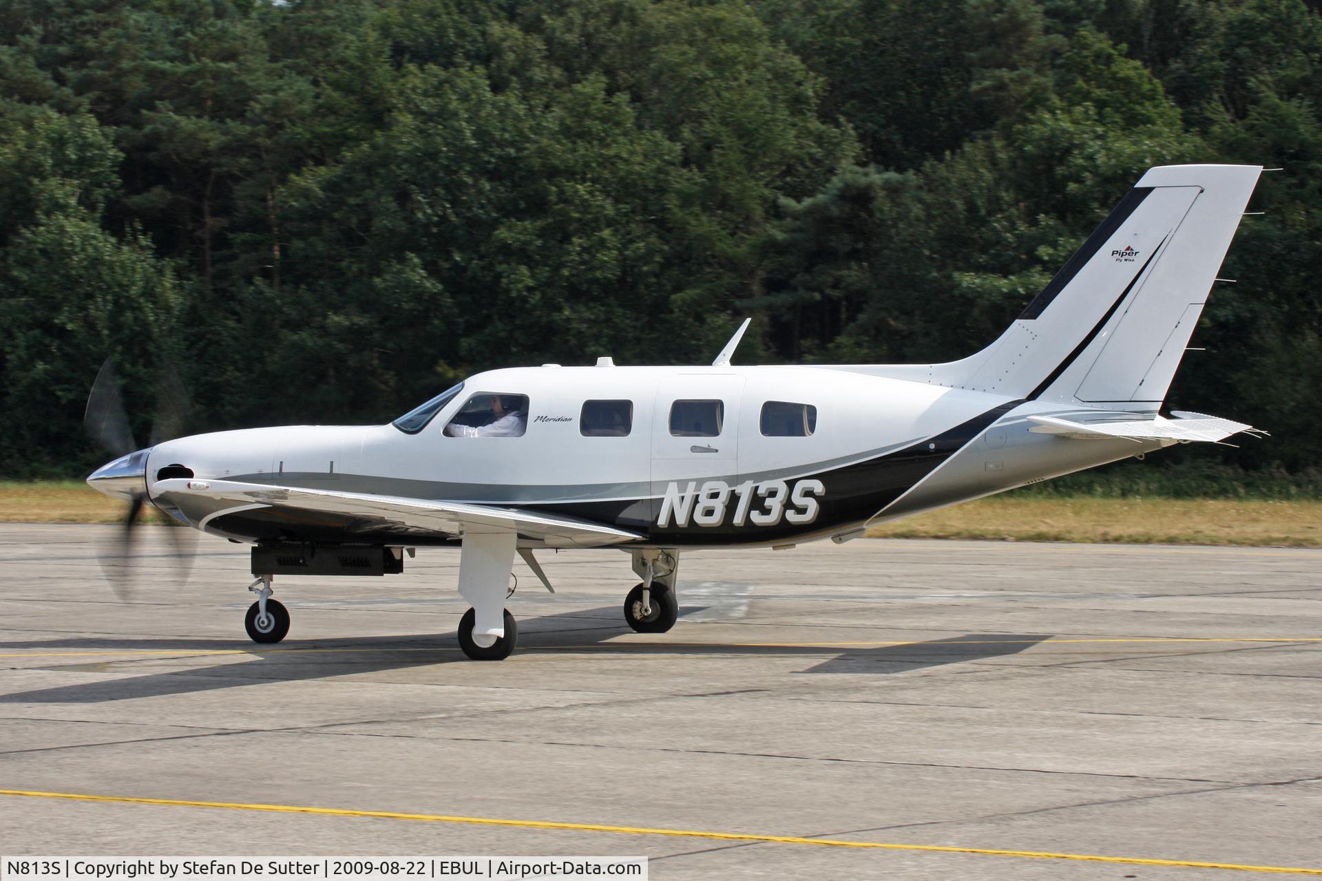 N813S, 2008 Piper PA-46-500TP Meridian C/N 4697363, @ EBUL.
