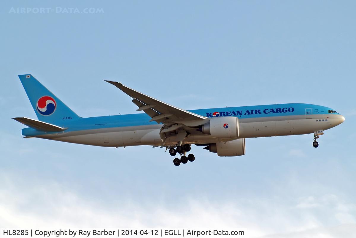 HL8285, 2014 Boeing 777-FB5 C/N 37641, Boeing 777-FB5 [37641] (Korean Air Cargo) Home~G 12/04/2014. On approach 27L.