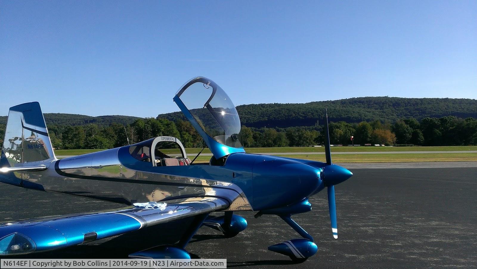 N614EF, 2012 Vans RV-7A C/N 70240, Refueling on a cross-country from KMSP to KFIT at N23 (Sidney, NY)
