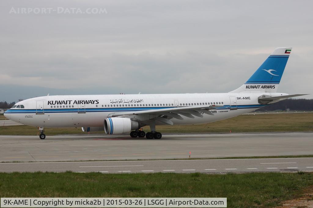 9K-AME, 1993 Airbus A300B4-605R C/N 721, Taxiing
