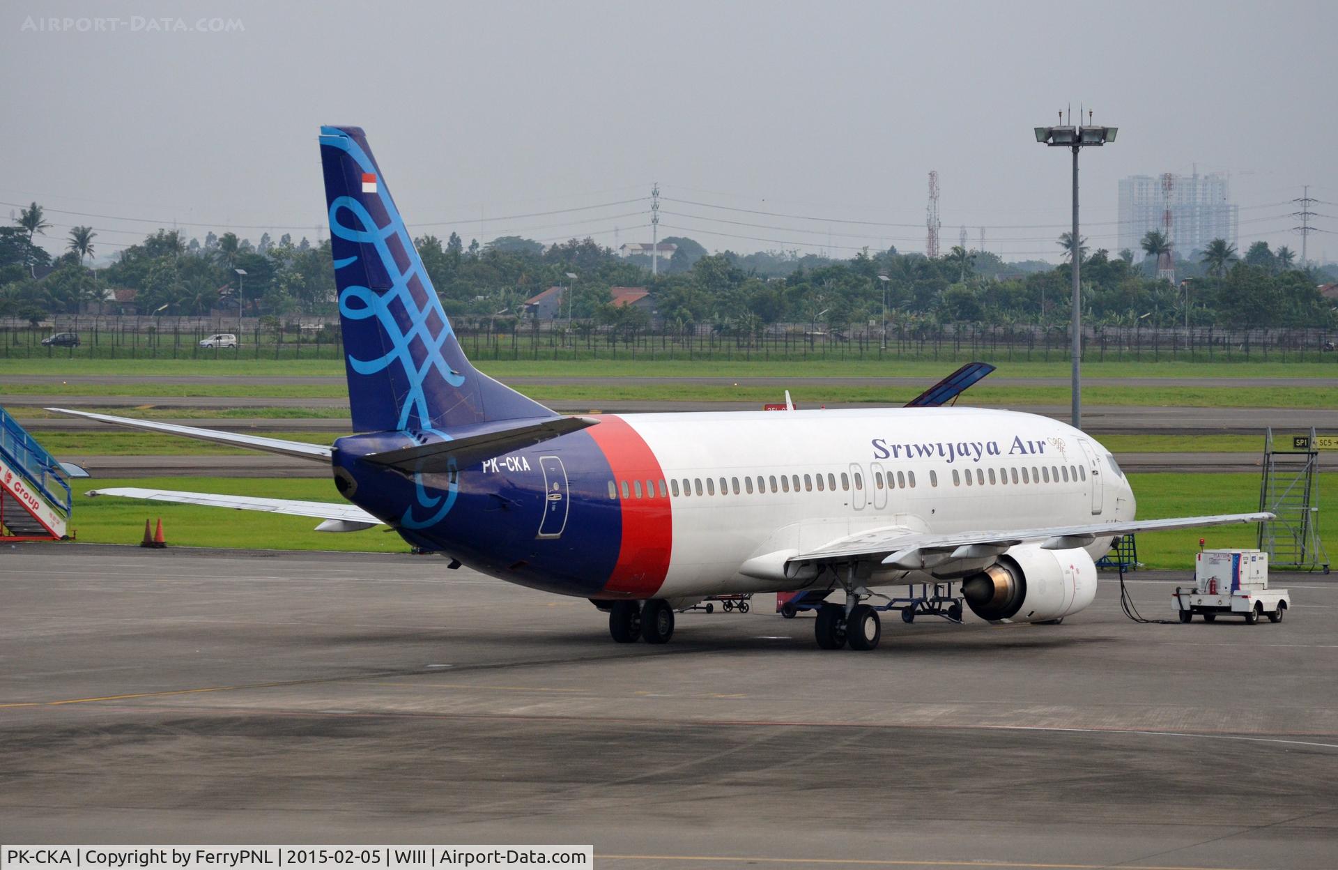 PK-CKA, 1992 Boeing 737-4Q8 C/N 25169, B734 resting on CGK apron.