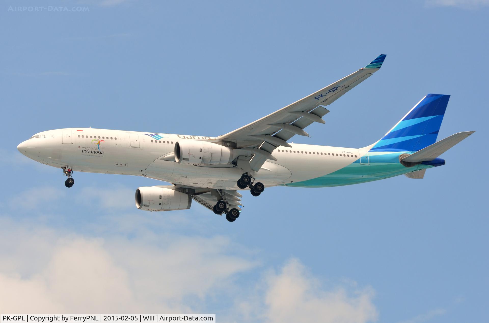 PK-GPL, 2010 Airbus A330-243 C/N 1184, Garuda A332
