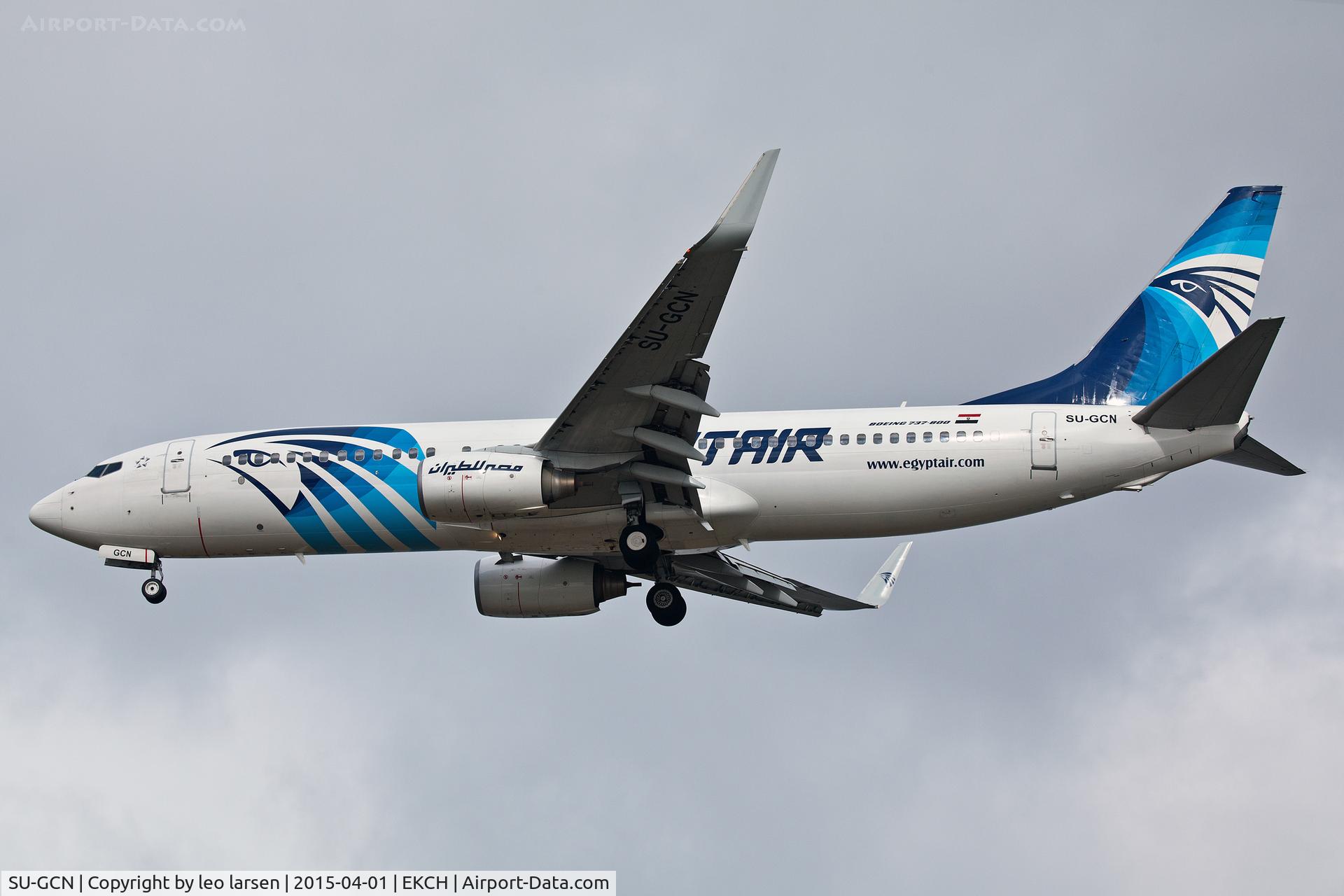 SU-GCN, 2006 Boeing 737-866 C/N 35559, Copenhagen app to R-30 1.4.15