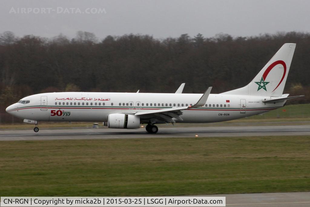 CN-RGN, 2013 Boeing 737-8B6 C/N 33075, Landing