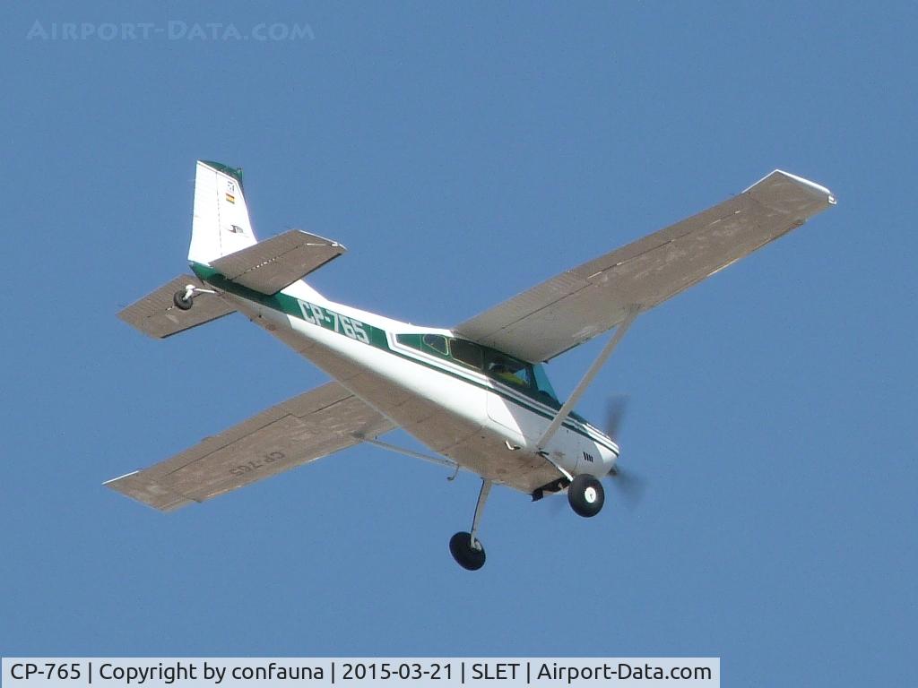 CP-765, 1962 Cessna 185 Skywagon Skywagon C/N 1850496, Arriving to El Trompillo