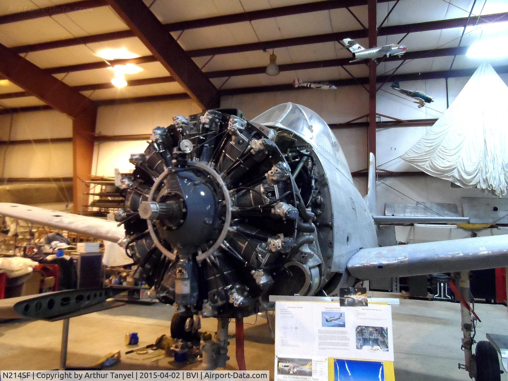 N214SF, North American T-28B Trojan C/N 200-382 (138311), Being restored @ the BVI Air Heritage Museum