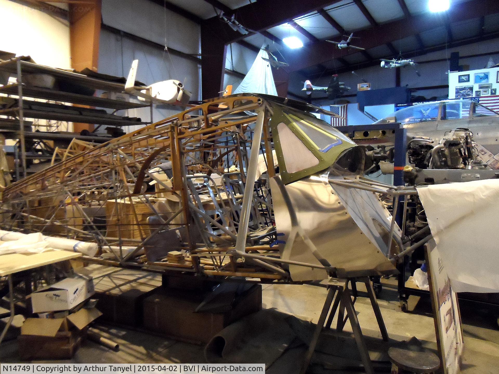 N14749, 1934 Fairchild 24 C8C C/N 2655, Being restored @ the BVI Air Heritage Museum