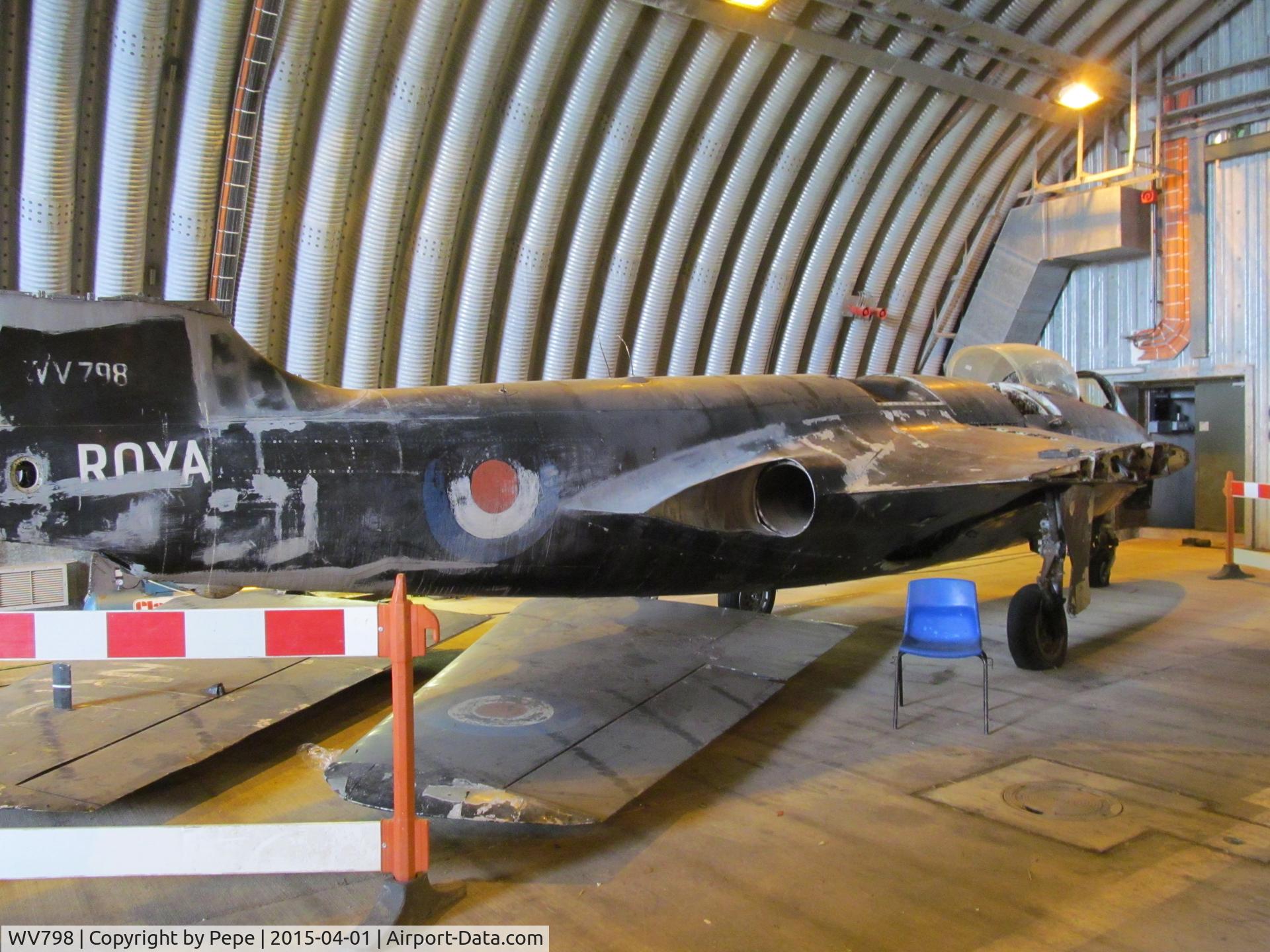 WV798, Hawker Sea Hawk FGA.6 C/N 6059, WV 798 being refurbished at Newquay