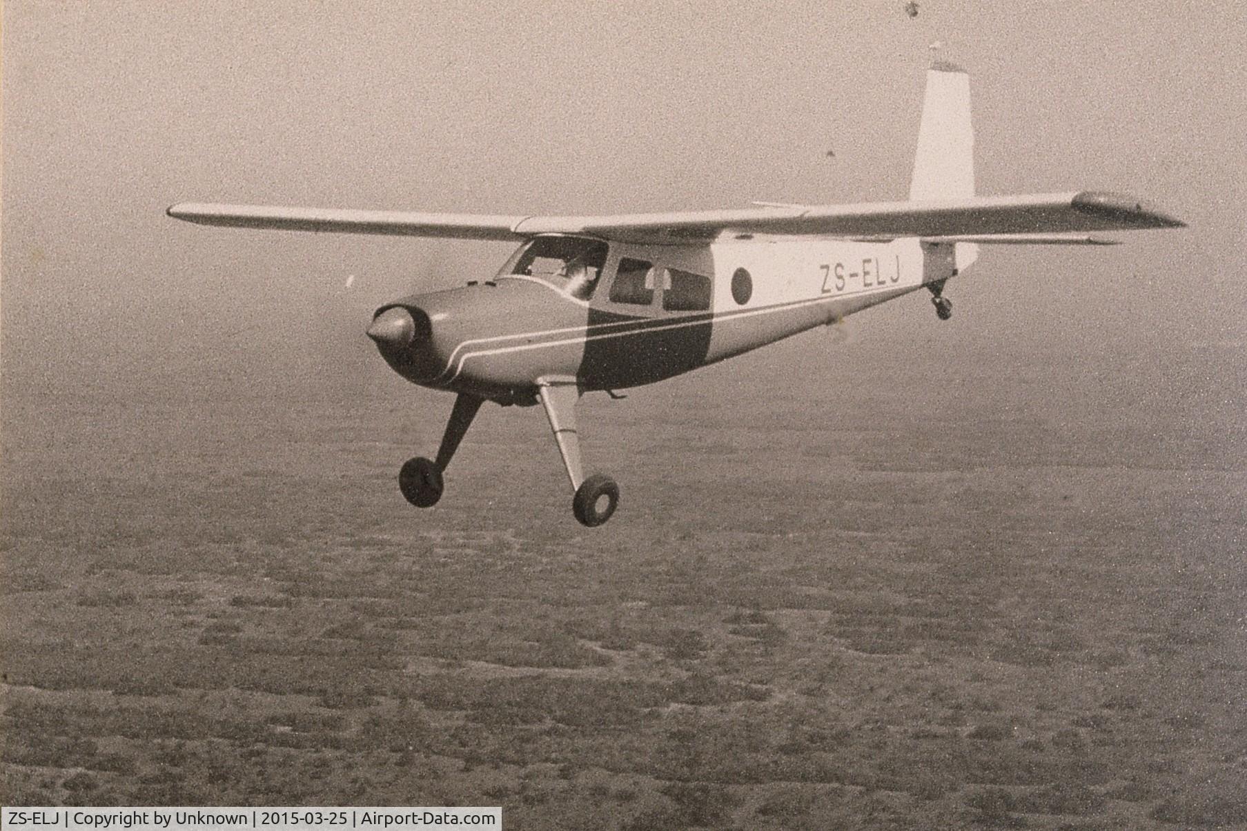 ZS-ELJ, 1964 Helio H-250 Courier C/N 2503, TEAM Helio flying over Zululand, South Africa during 1970's