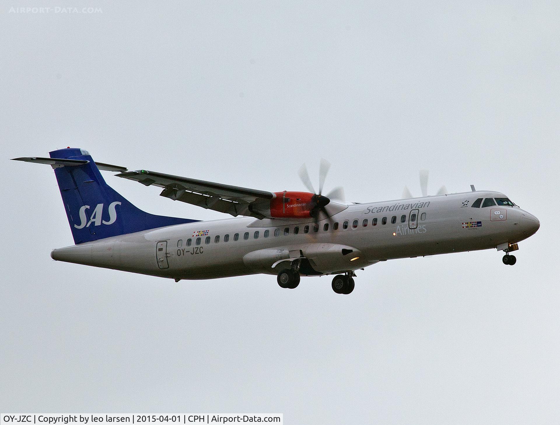 OY-JZC, 2013 ATR 72-600 (72-212A) C/N 1120, Copenhagen 1.4.15 app to R-30