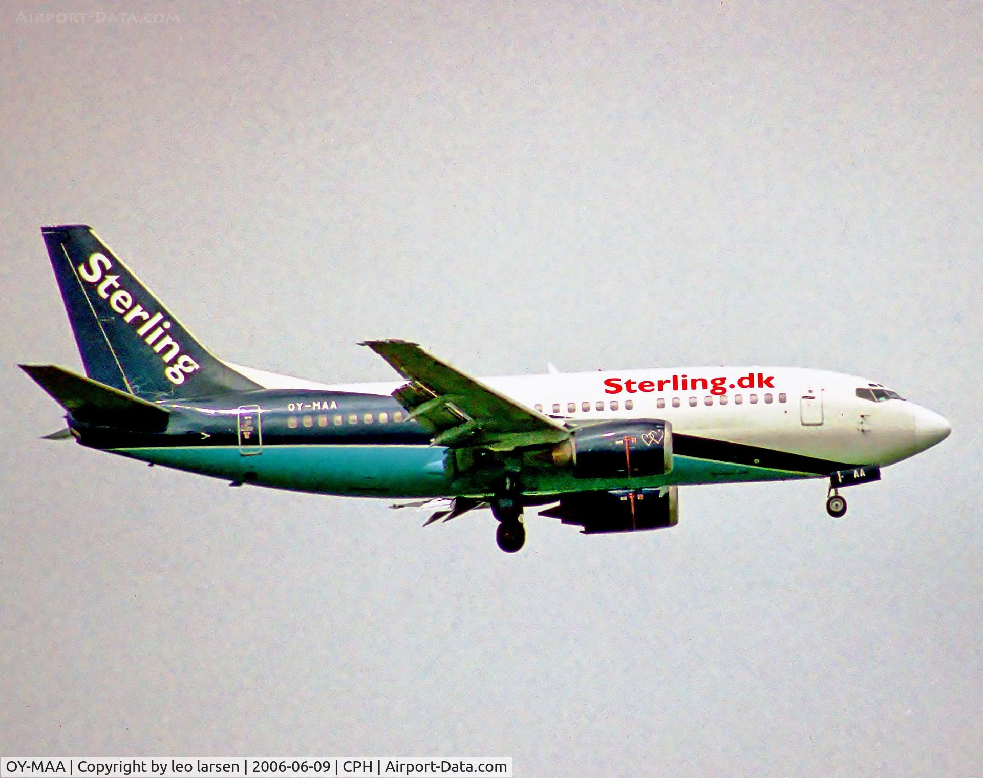 OY-MAA, 1990 Boeing 737-5L9 C/N 24778, Copenhagen 9.6.06