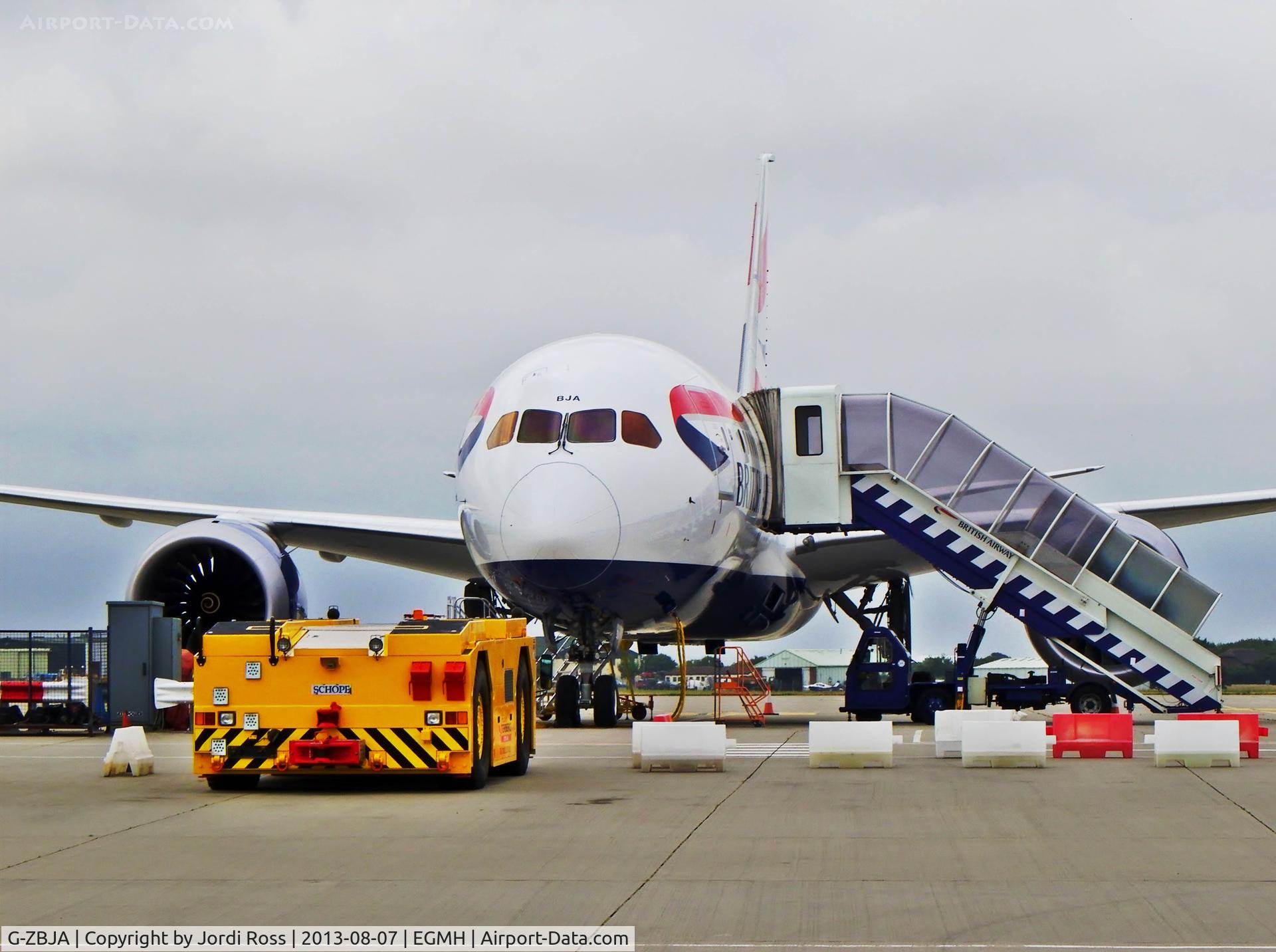 G-ZBJA, 2013 Boeing 787-8 Dreamliner C/N 38609, BA's 1st Dreamliner at Manston