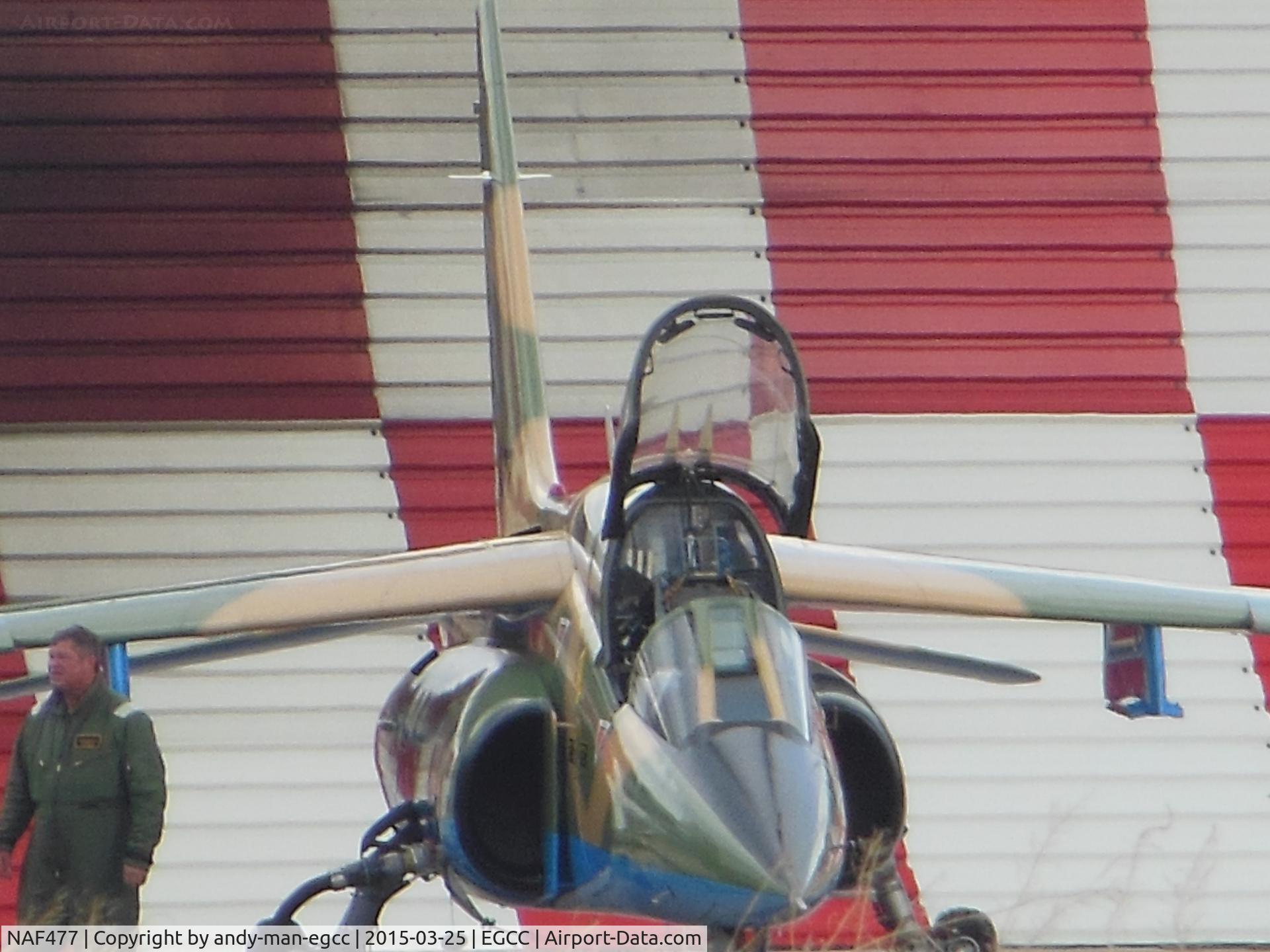 NAF477, Dassault-Dornier Alpha Jet C/N 0042, parked on the landmark exc ramp canopy open pilot on the left of this photo

photo taken from the AVP