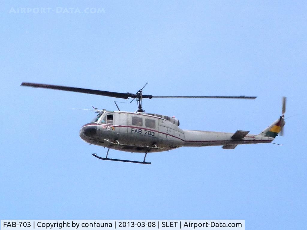 FAB-703, 1966 Bell UH-1H Iroquois C/N 9168, Working for the antidrug force from El Trompillo