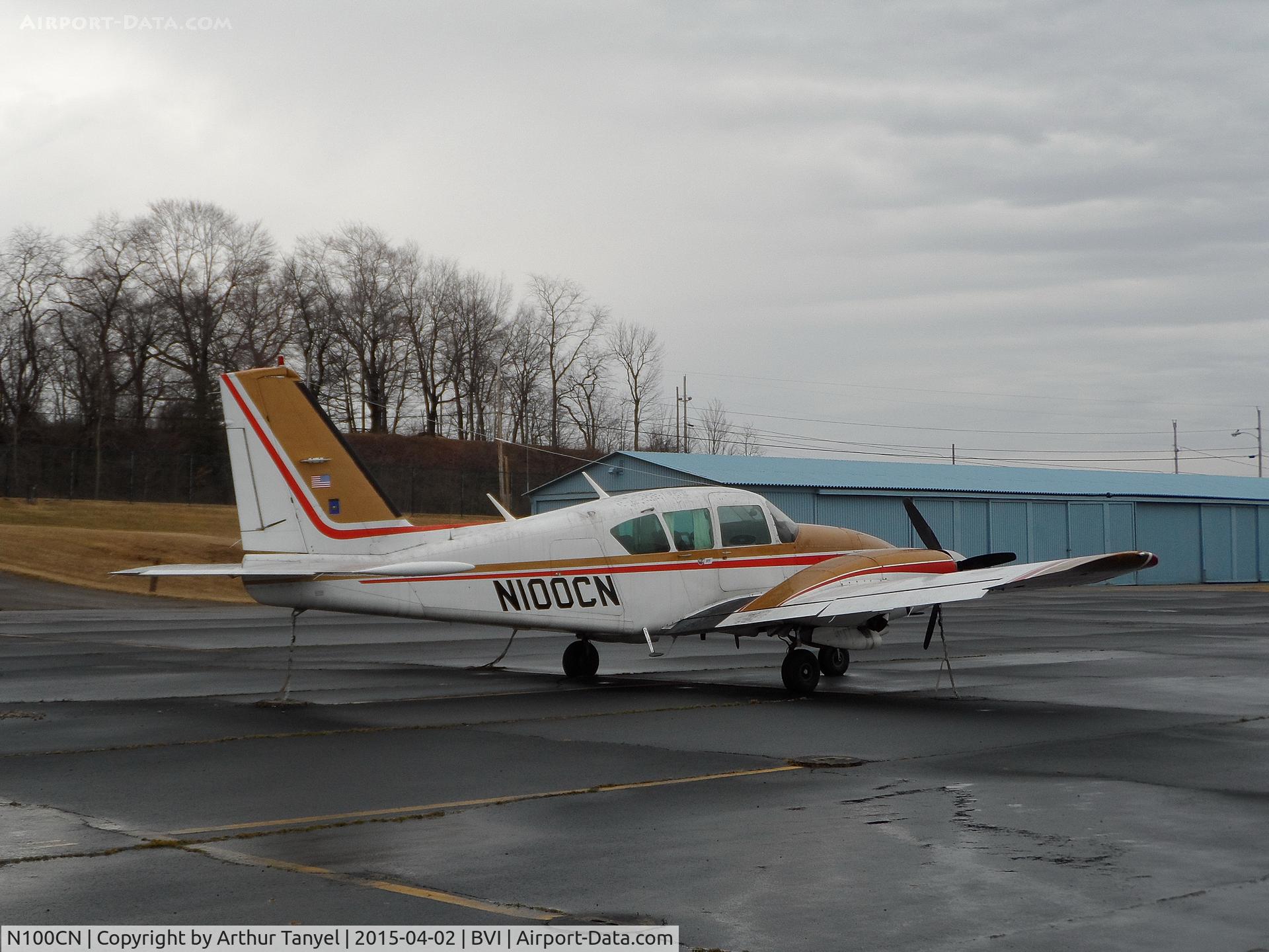 N100CN, 1976 Piper PA-23-250 C/N 27-7754050, Parked @ BVI