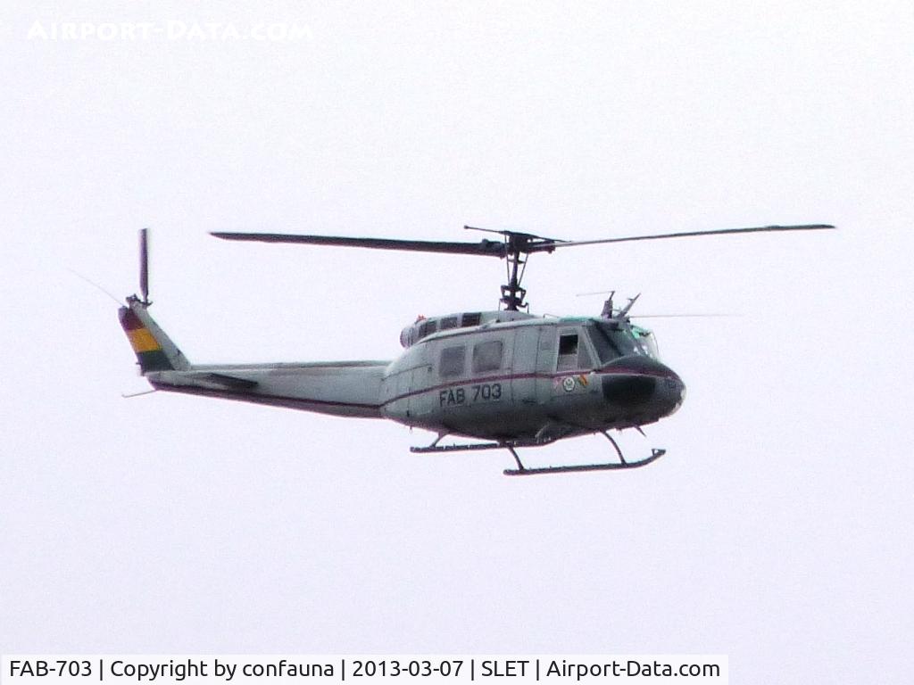 FAB-703, 1966 Bell UH-1H Iroquois C/N 9168, Working for the antidrug force from El Trompillo