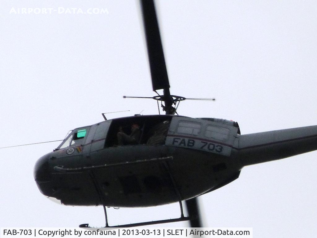 FAB-703, 1966 Bell UH-1H Iroquois C/N 9168, Working for the antidrug force from El Trompillo