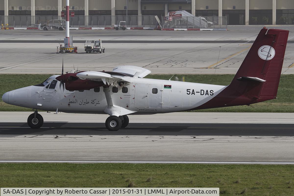 5A-DAS, 1977 De Havilland Canada DHC-6-300 Twin Otter C/N 567, Runway 31