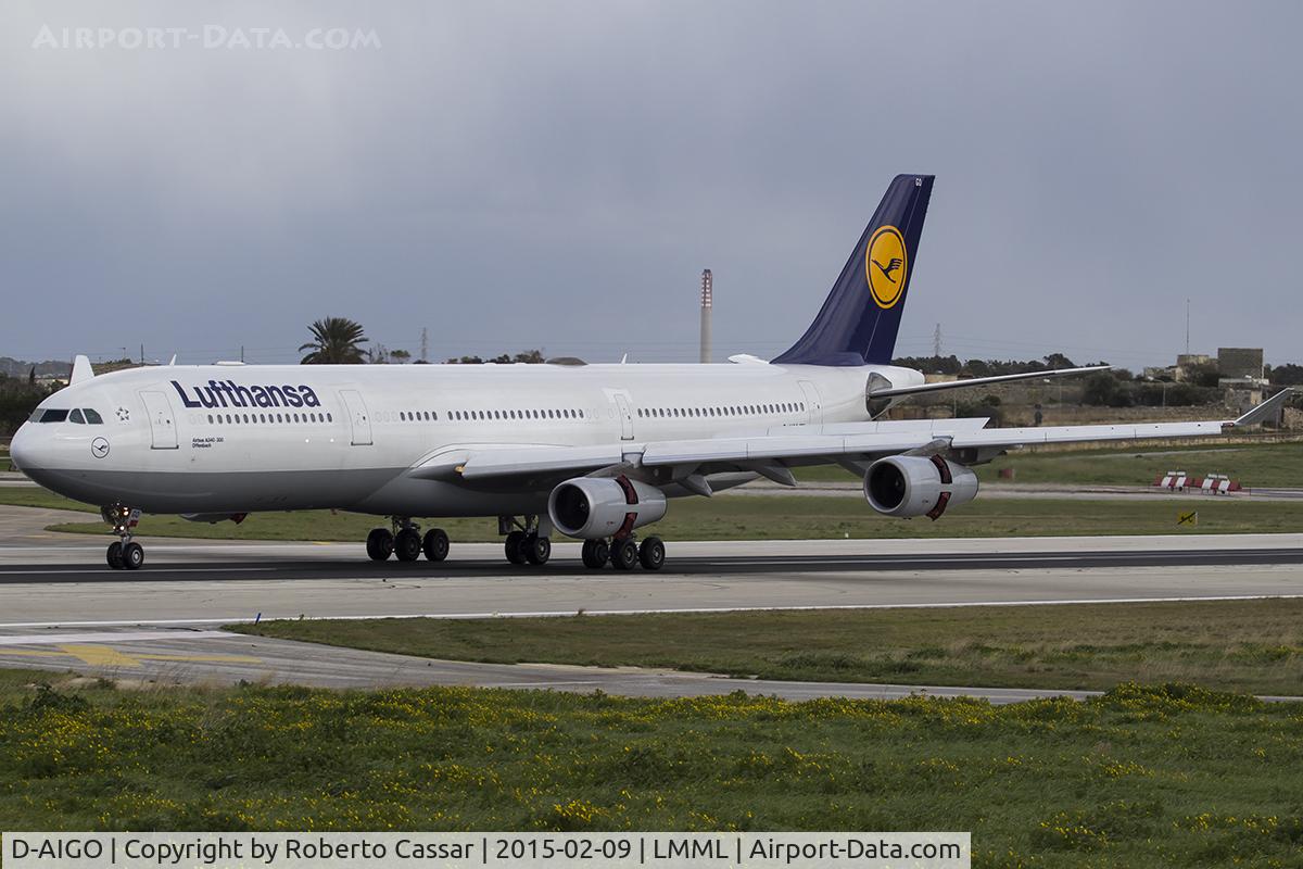 D-AIGO, 1998 Airbus A340-313X C/N 233, Runway 31